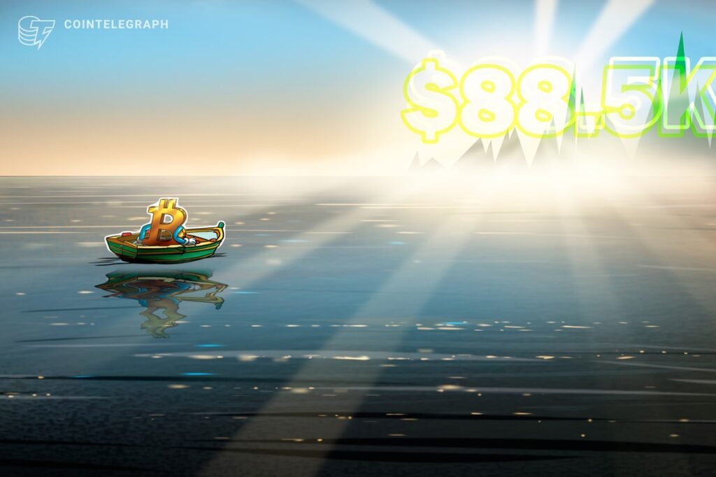 Bitcoin price tops $88.5K as BTC doubles down on stocks decoupling