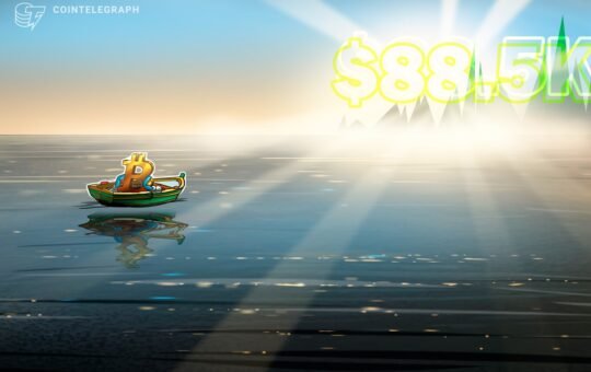 Bitcoin price tops $88.5K as BTC doubles down on stocks decoupling