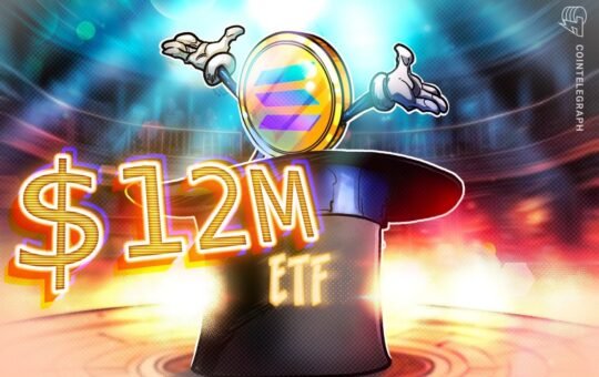 First US Solana Staking ETF Launches With $12M Inflows