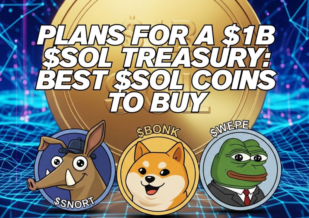 Institutions Plan a $1B $SOL Treasury: Which Are the Best Solana Coins To Buy?