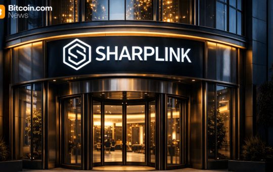 Sharplink’s ETH Stack Nears 870K as Institutions Claim 46% Stake