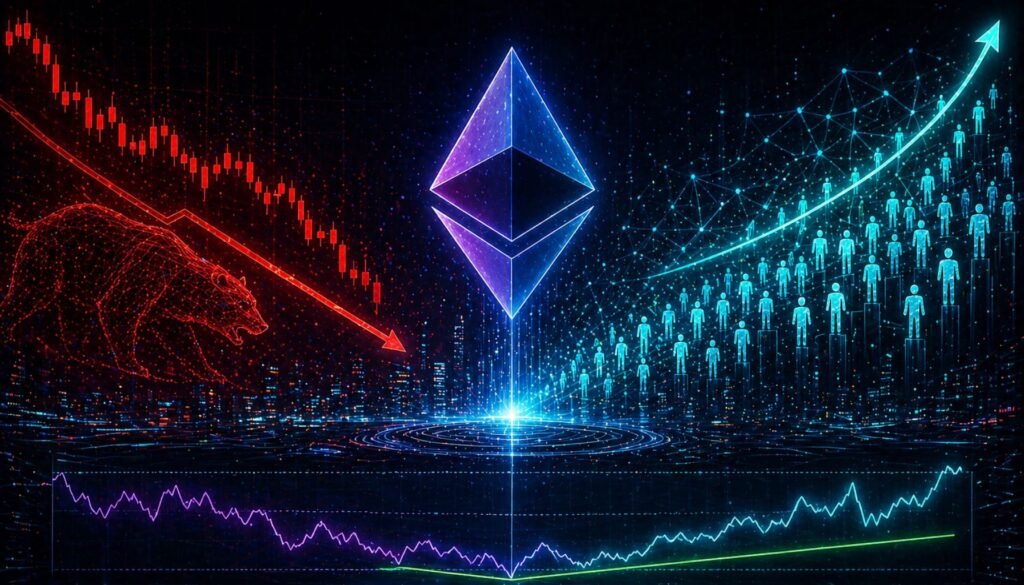 A Historic Bullish Divergence Is Forming In Ethereum – Record Users, Falling Price